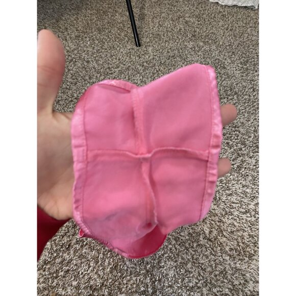 ⭐ 3/$15 Vintage Nicole Small Pink Satin Button Up Cropped PJ Short Set - Picture 6 of 11